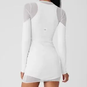 ALO Yoga | Dresses | Alo Striped Mesh Synergy Long Sleeve